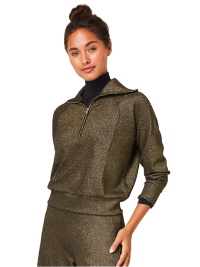 Spanx AirEssentials Shimmer Half Zip Pullover