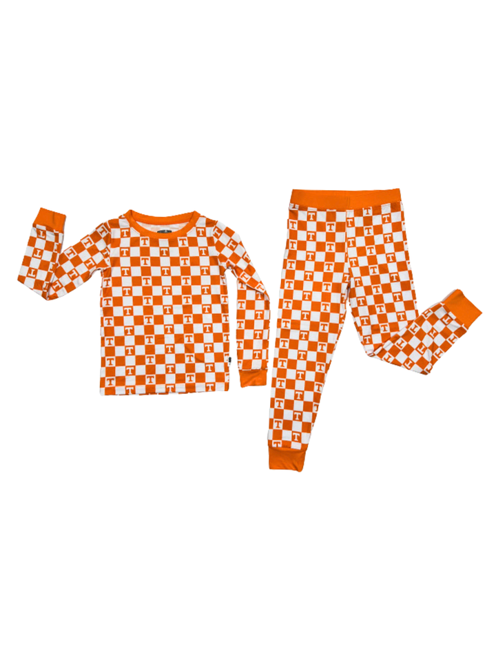 Little Vols Checkerboard Pajama Set