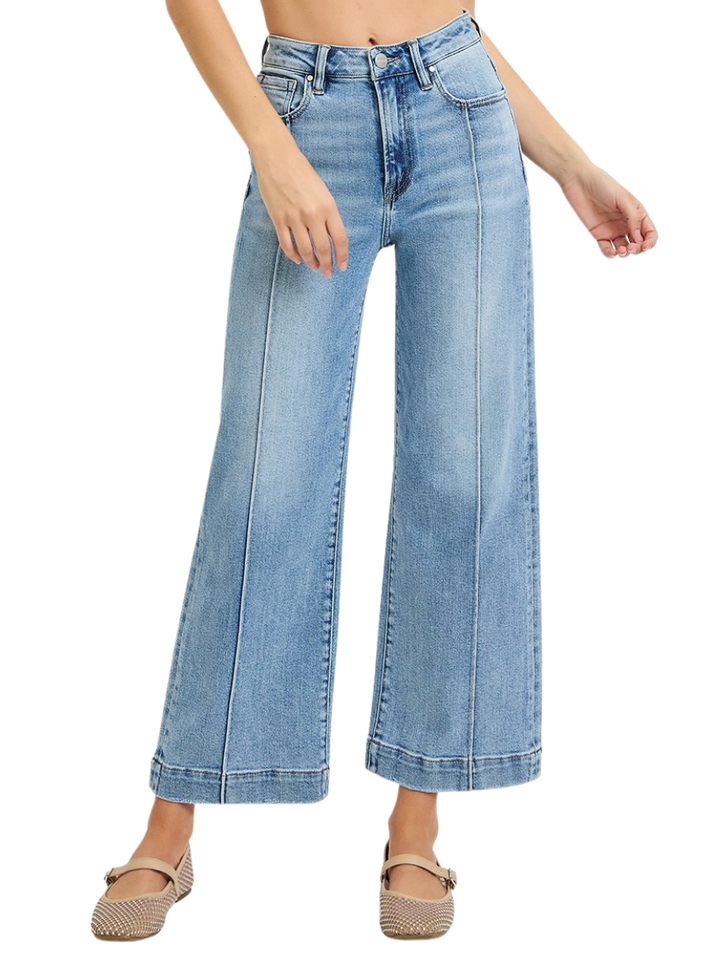 Nightfall High Rise Wide Ankle Jeans