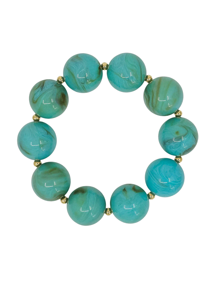 Resin Ball Stretch Bracelet