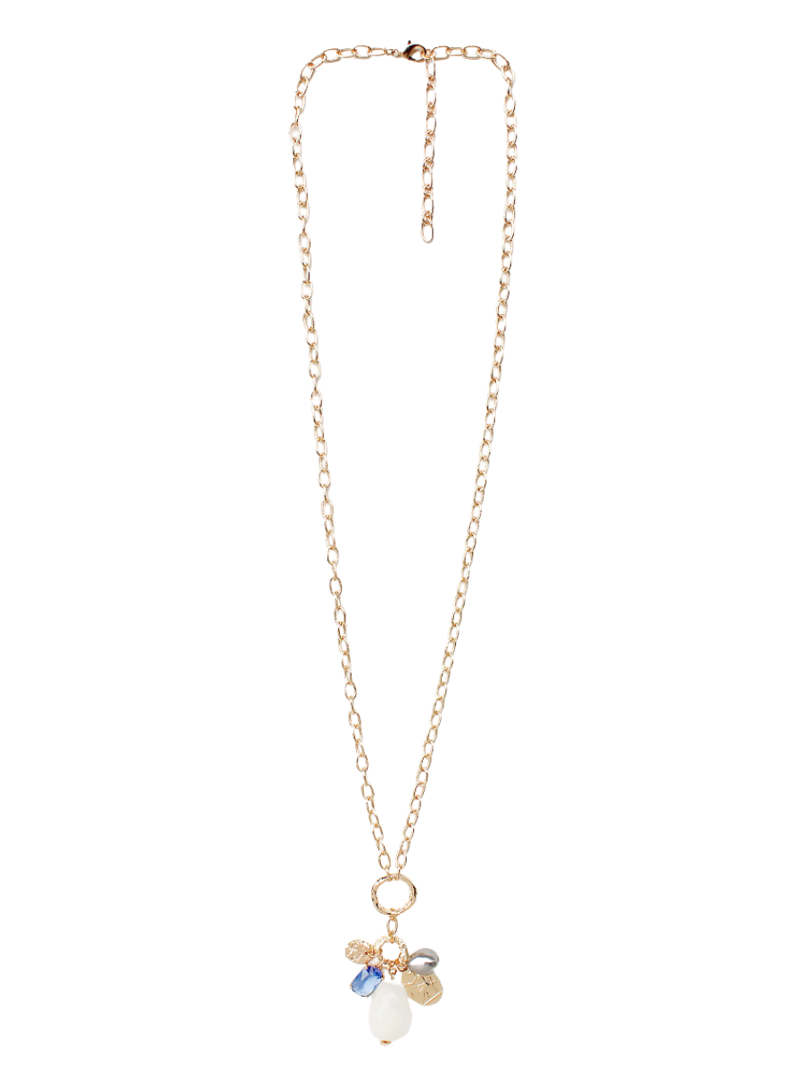 Long Chainlink Charm Necklace