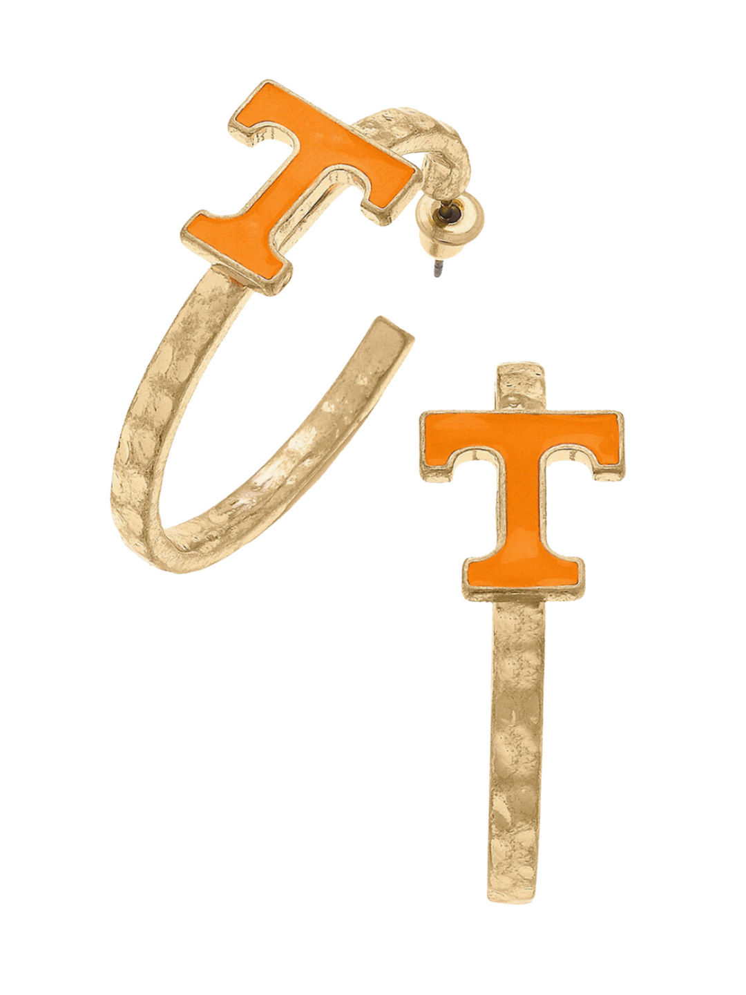 Tennessee Volunteers Enamel Logo Hoop Earrings