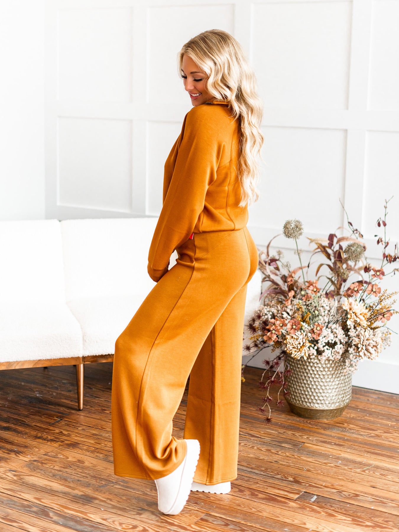 Spanx Airessentials Wide Leg Pant - Butterscotch – Mine and Yours Boutique