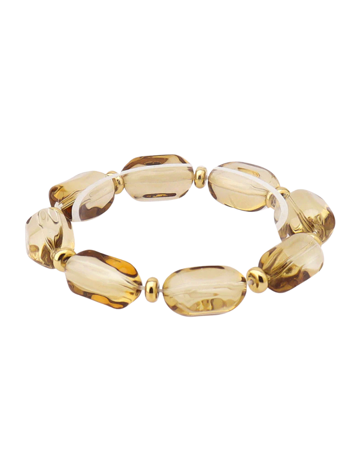 Clear Breaded Stretch Bracelet