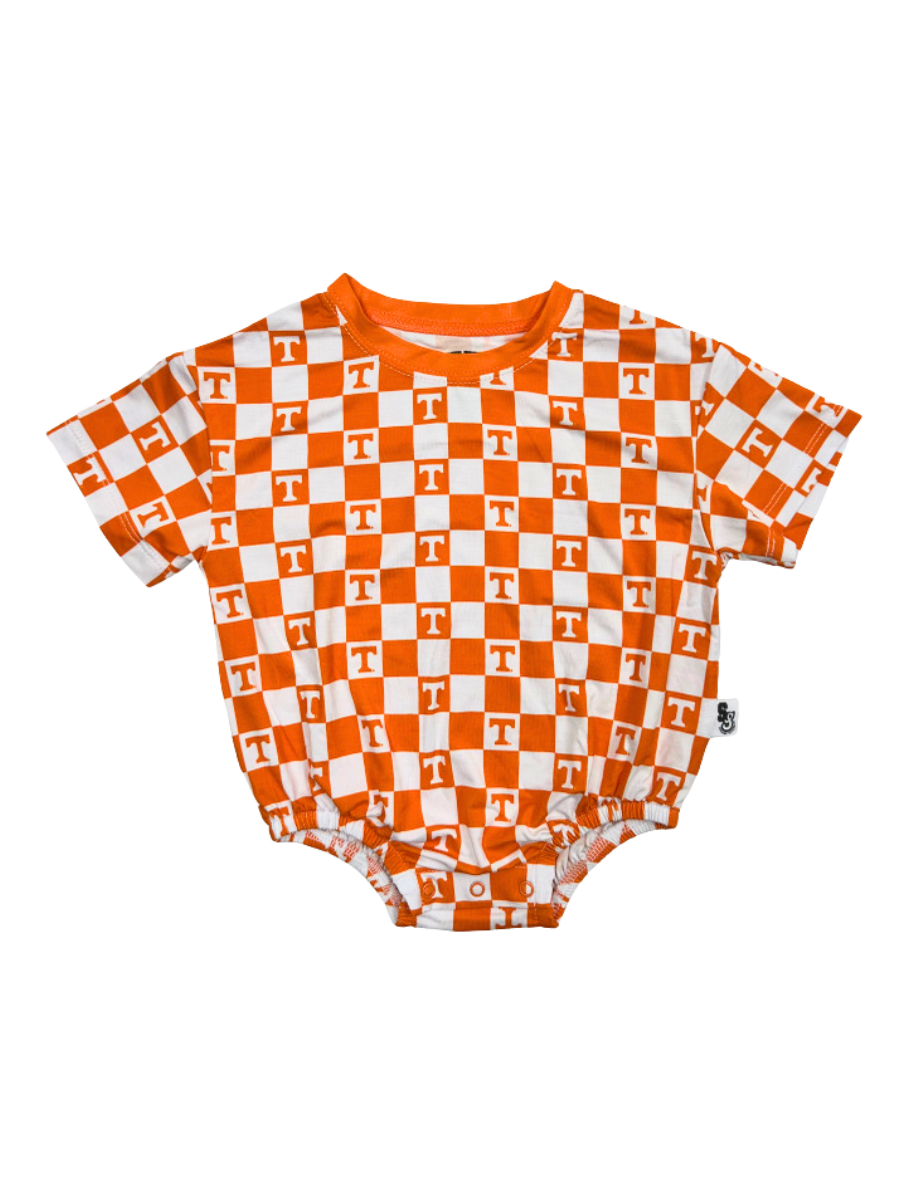 Little Vols Checkerboard T-Shirt Bubble