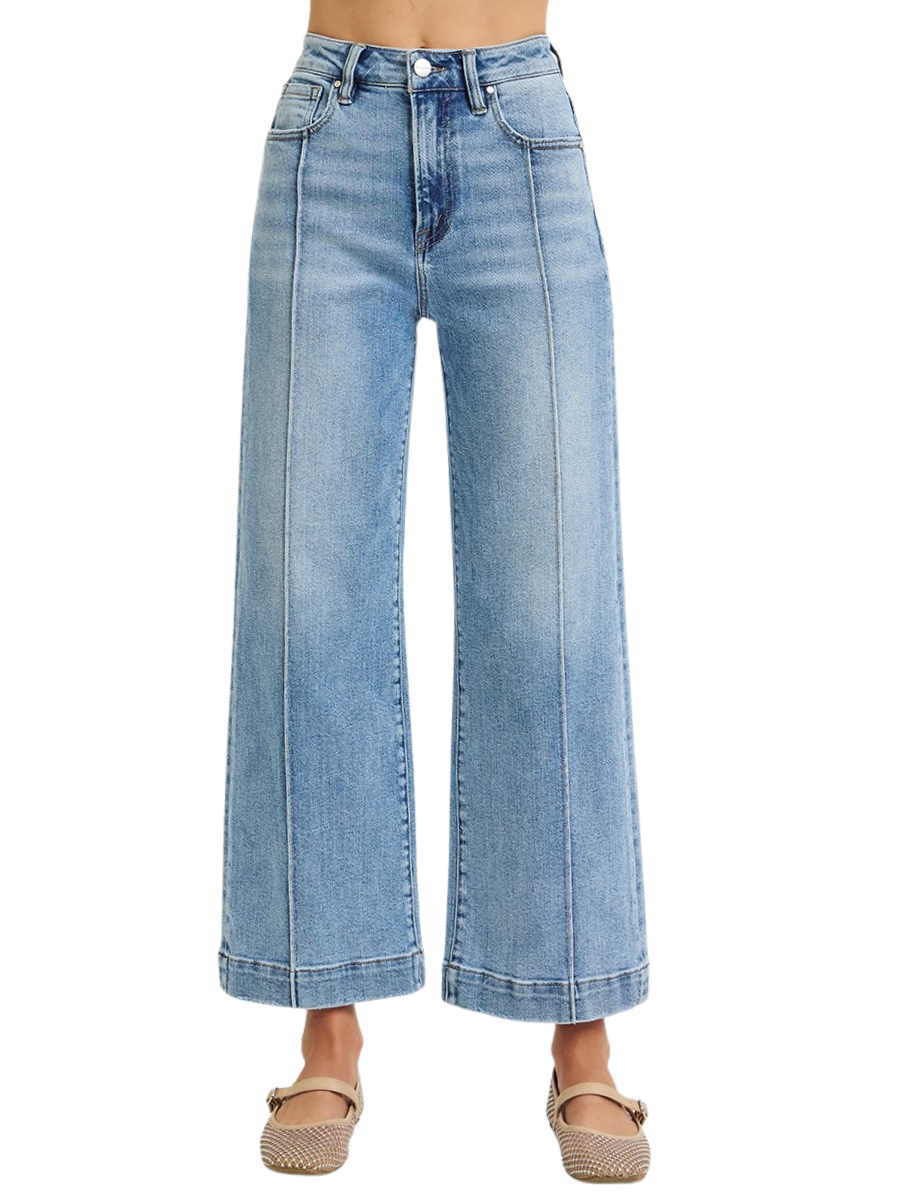 Nightfall High Rise Wide Ankle Jeans