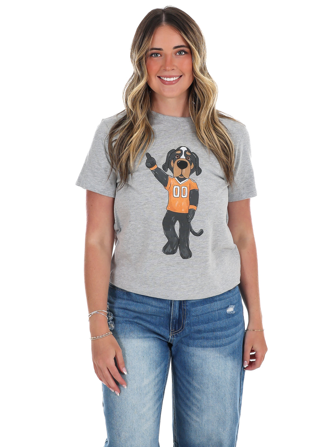 Cropped Watercolor Smokey Tee