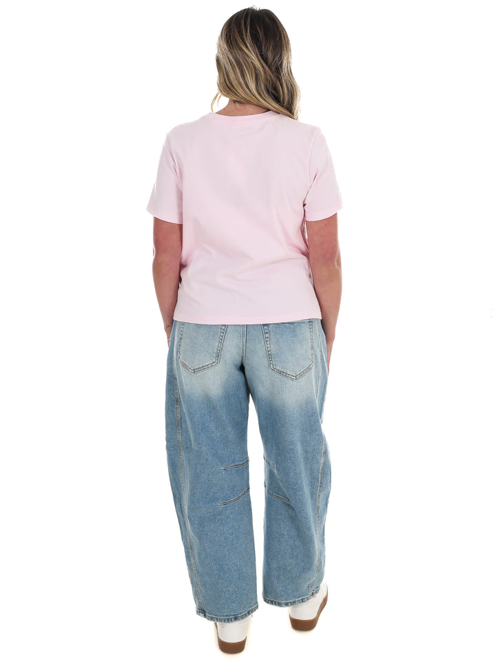 Cropped Watercolor Smokey Tee