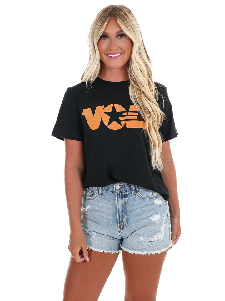 Cropped Vols Logo Tee