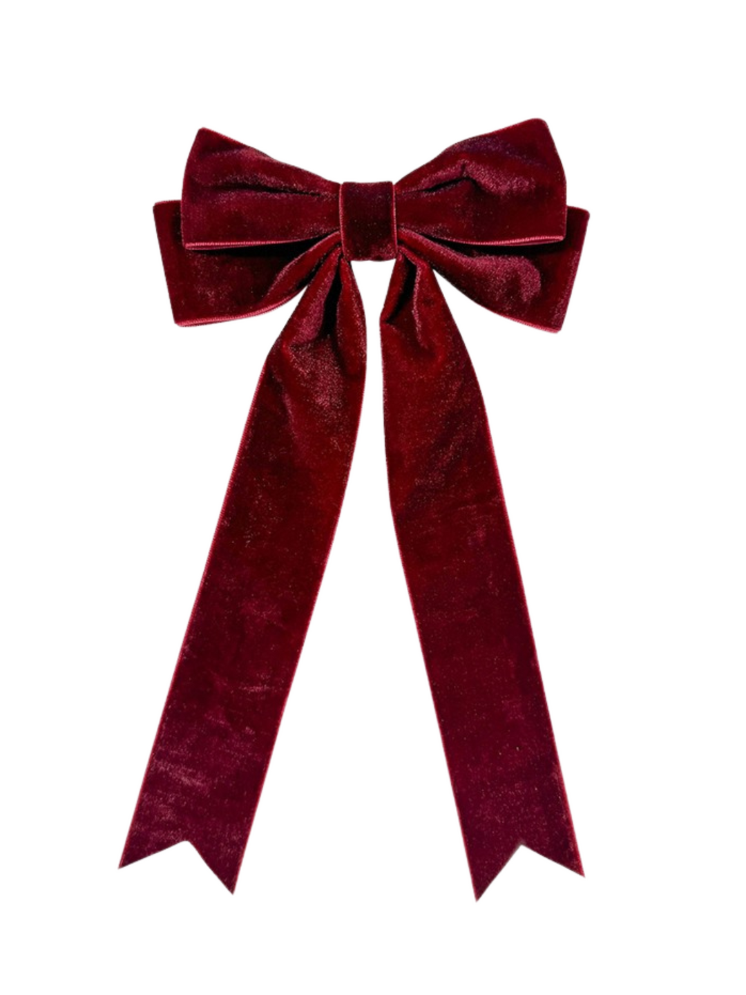 Velvet Bow Ribbon Hair Clip