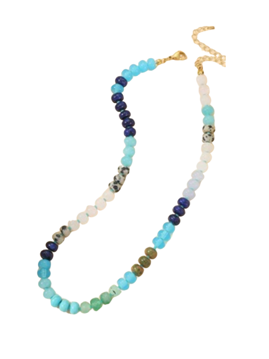 Trendy Natural Agate Gemstone Necklace
