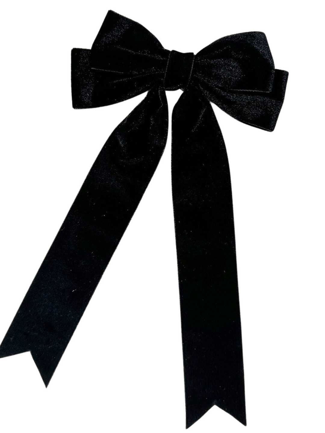 Velvet Bow Ribbon Hair Clip