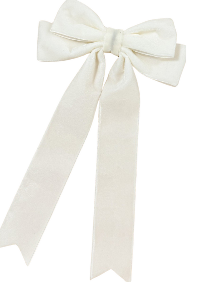 Velvet Bow Ribbon Hair Clip