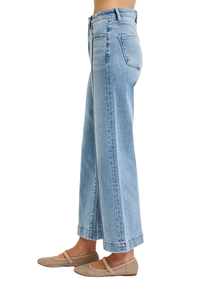 Nightfall High Rise Wide Ankle Jeans