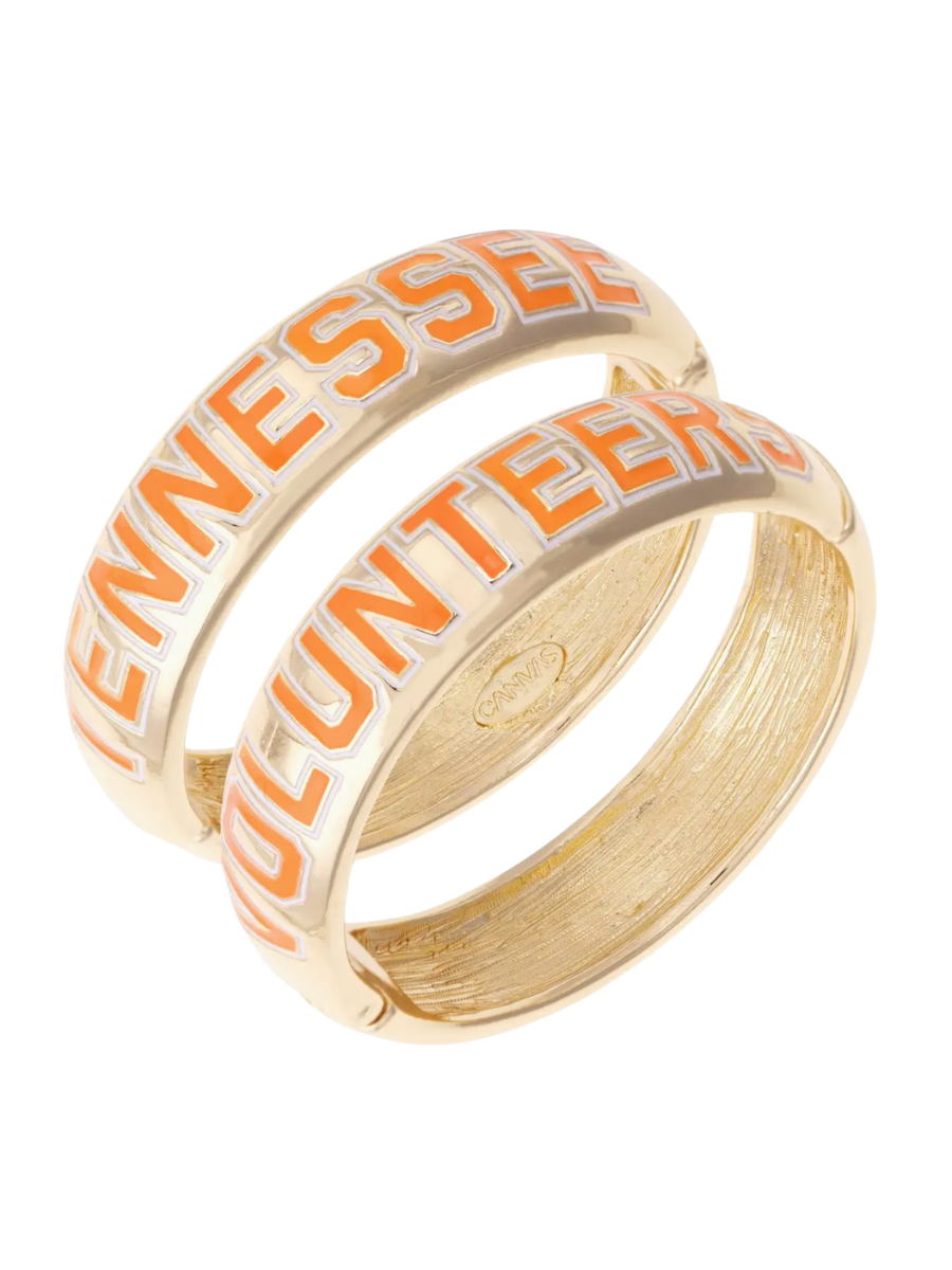 Tennessee Vols Polished Metal Hinge Bangle Bracelet