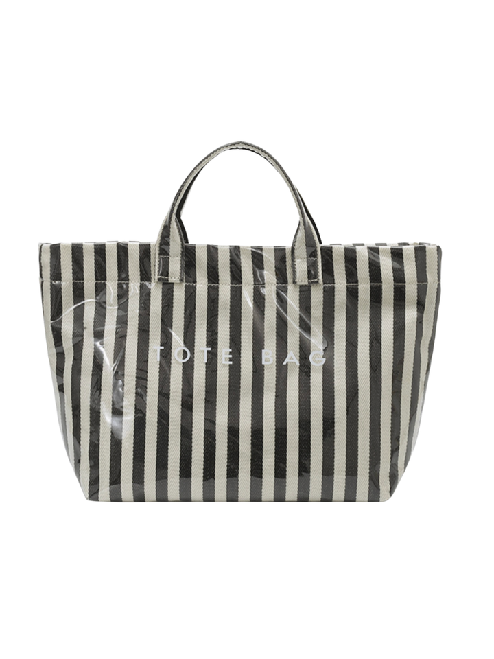 PVC Stripe Tote Bag