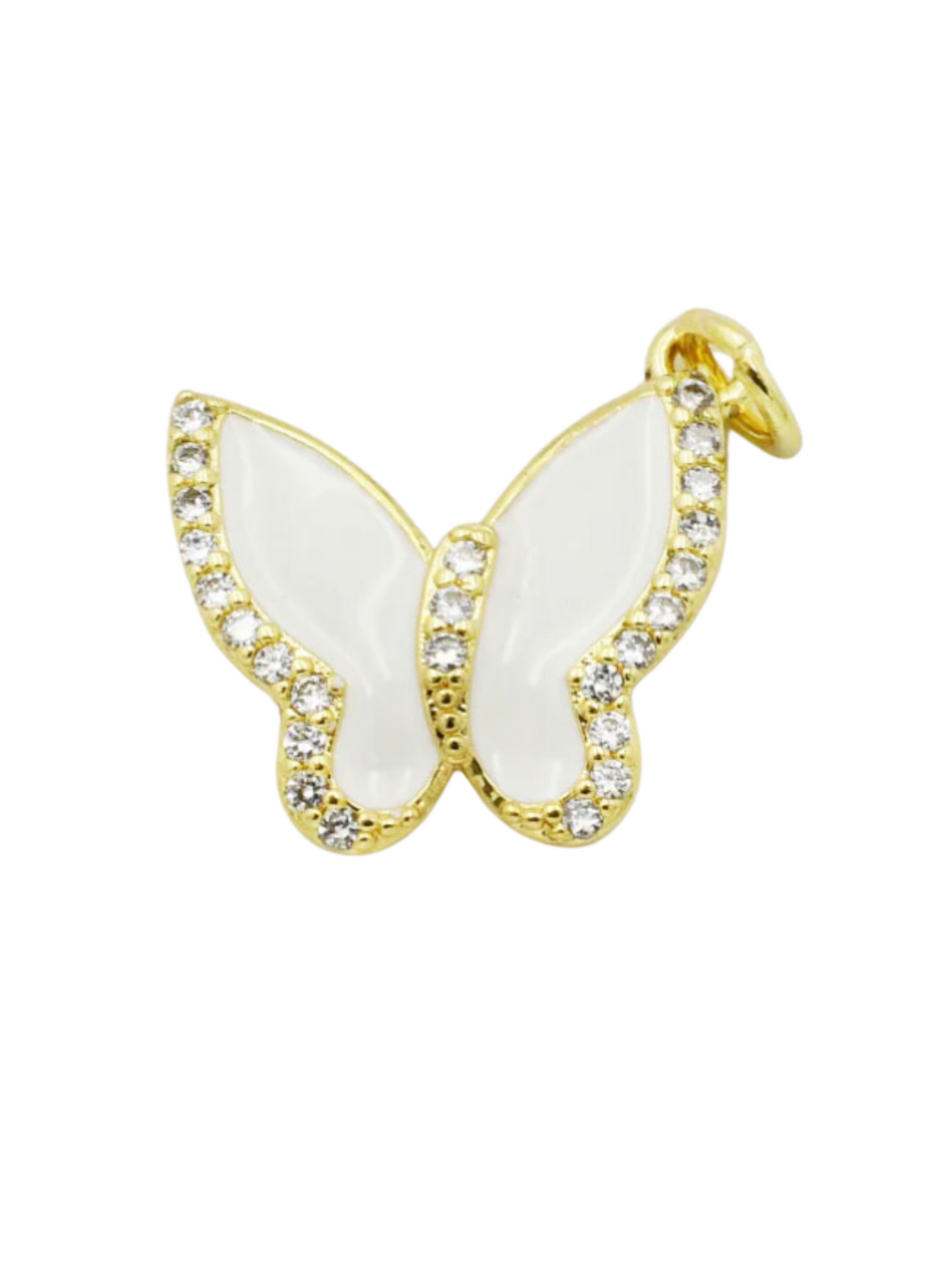 White Butterfly Charm