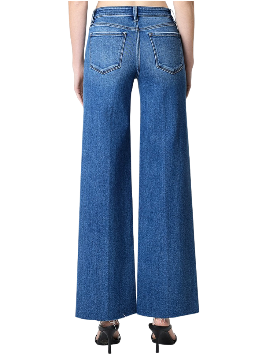 Denim Daily Mid Rise Wide Bottom Jeans
