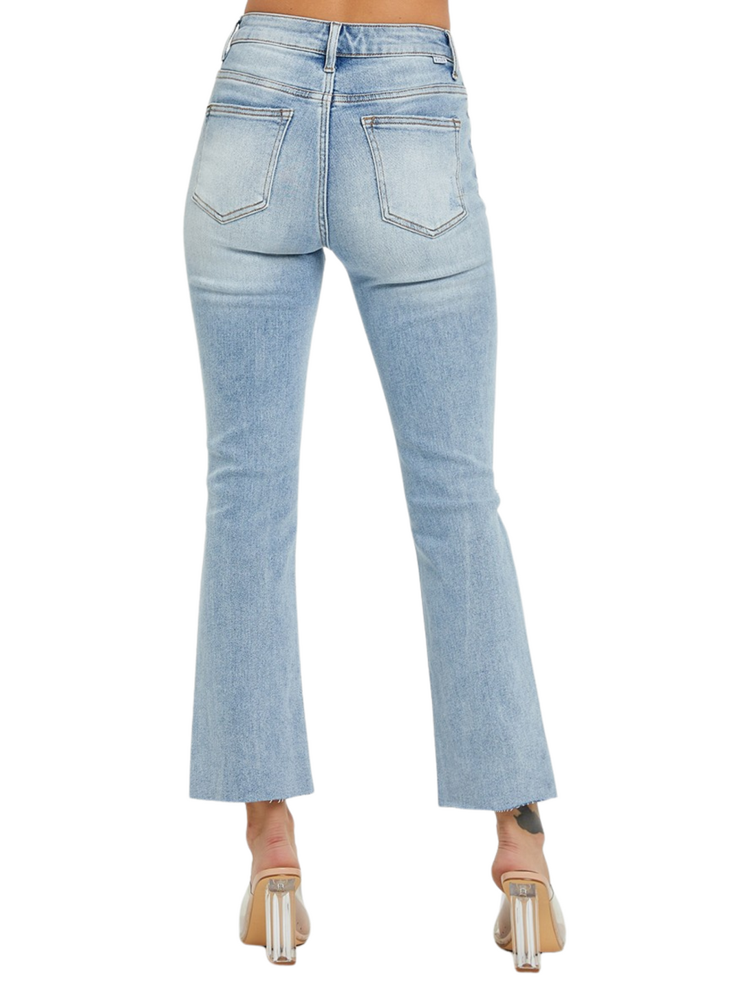 Retro Chic Crop Straight Jeans