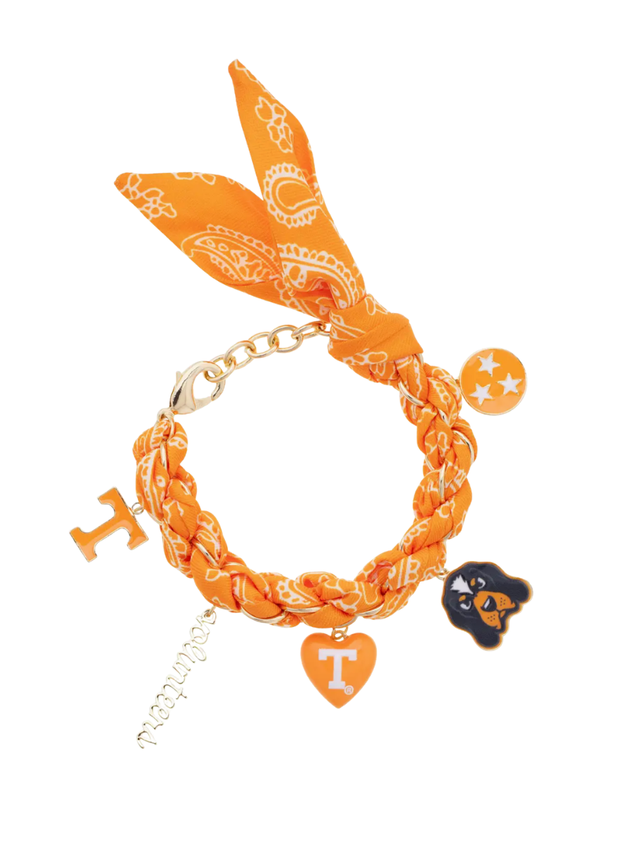 Tennessee Vols Bandana Charm Bracelet