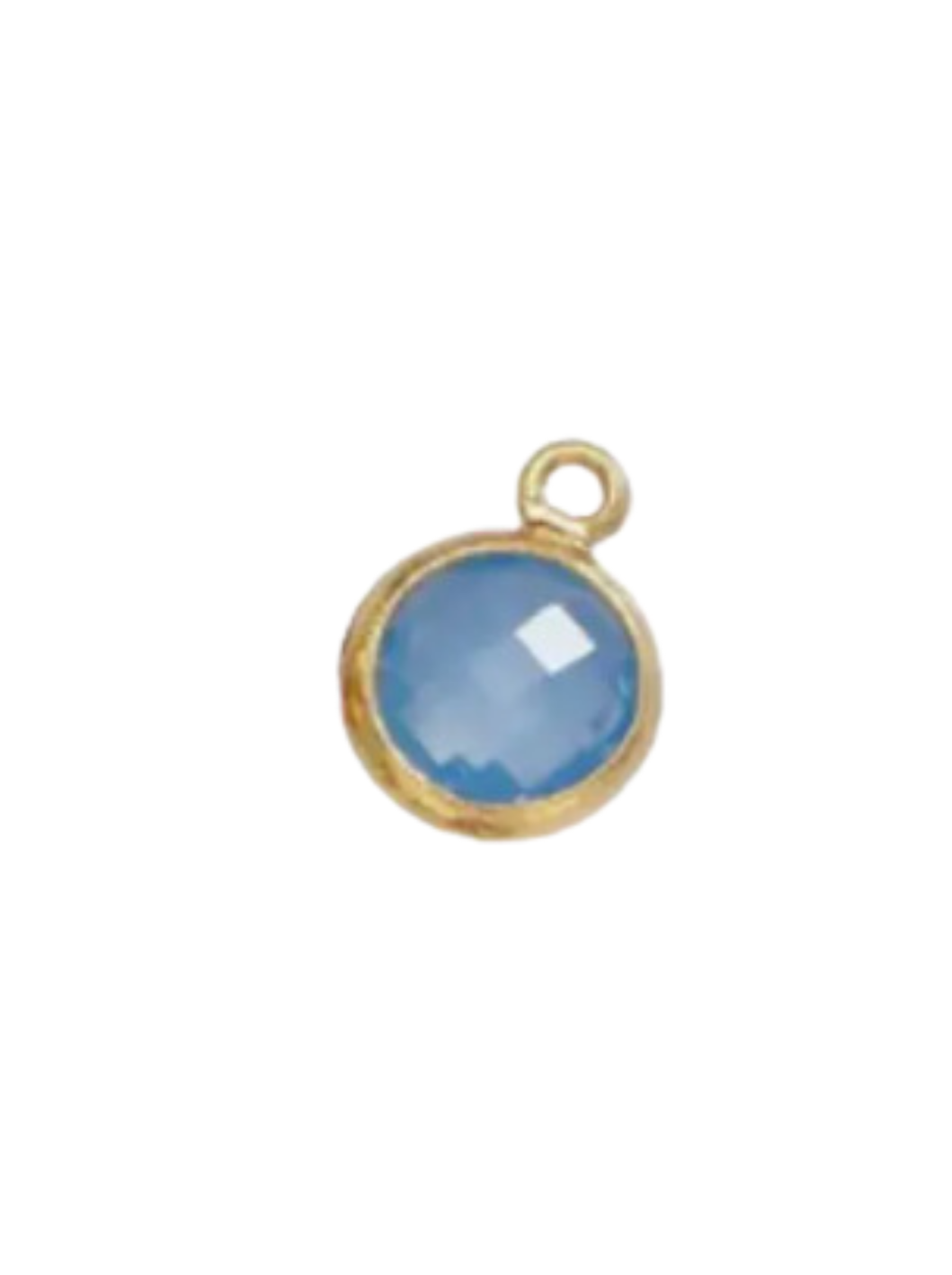 Round Birthstone Charm