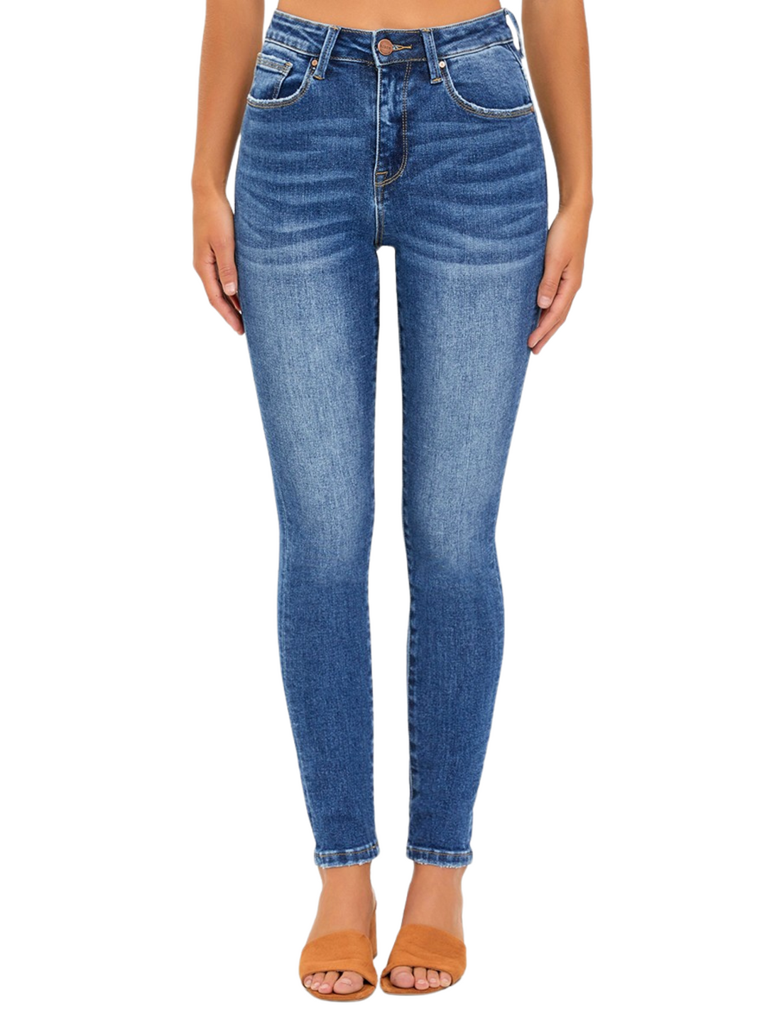 Never Alone High Rise Ankle Skinny Jean