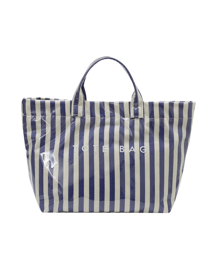 PVC Stripe Tote Bag