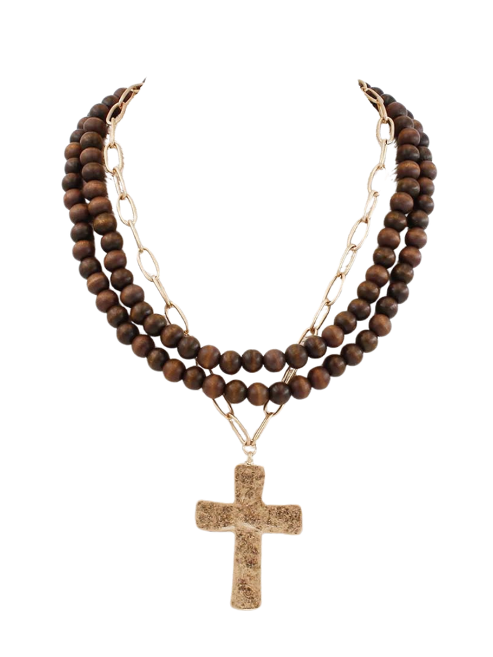 Layered Cross Necklace