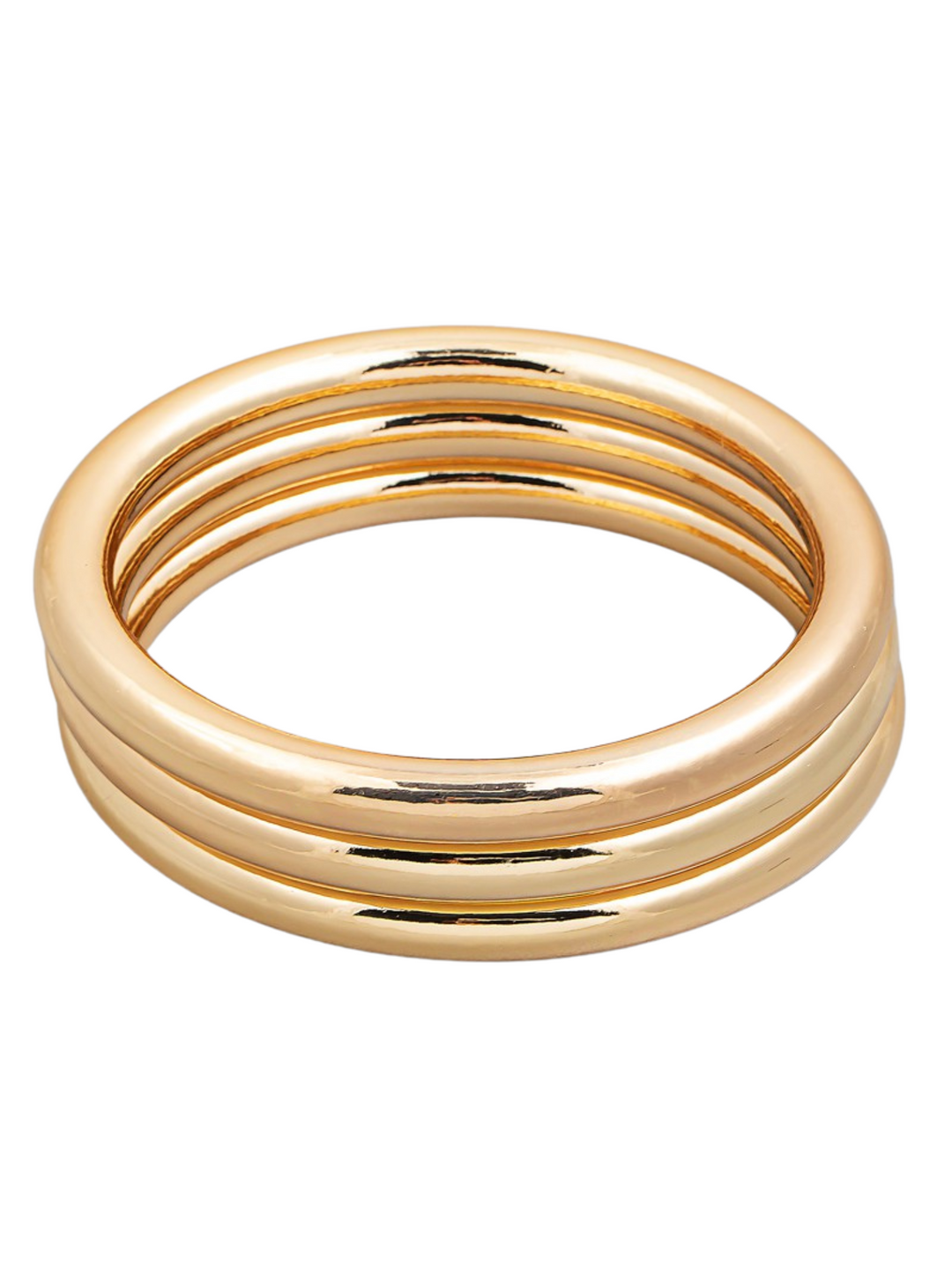 Metallic Triple Bangle Bracelet