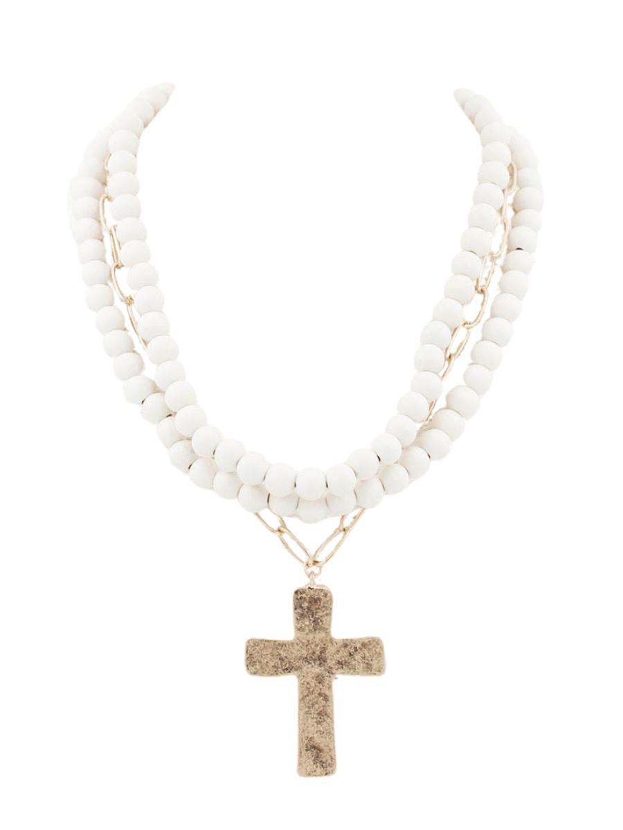 Layered Cross Necklace