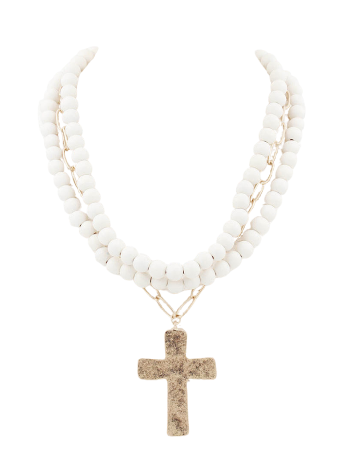 Layered Cross Necklace