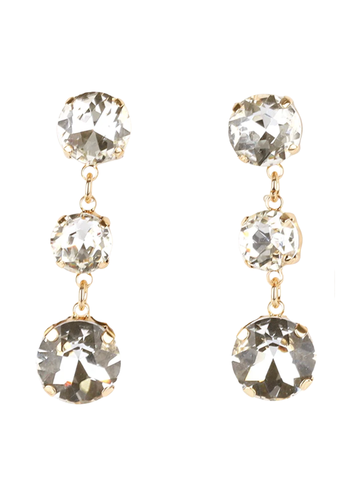 Rhinestone Drop Post Earring