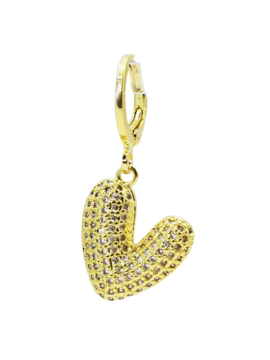 In Love Crystal Heart Charm