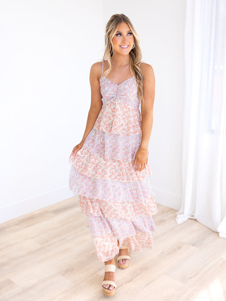 Everlasting Love Floral Tiered Maxi Dress