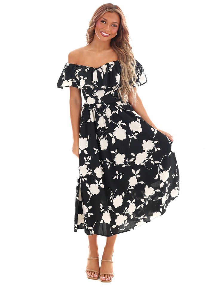 Savor the Moment Floral Midi Dress