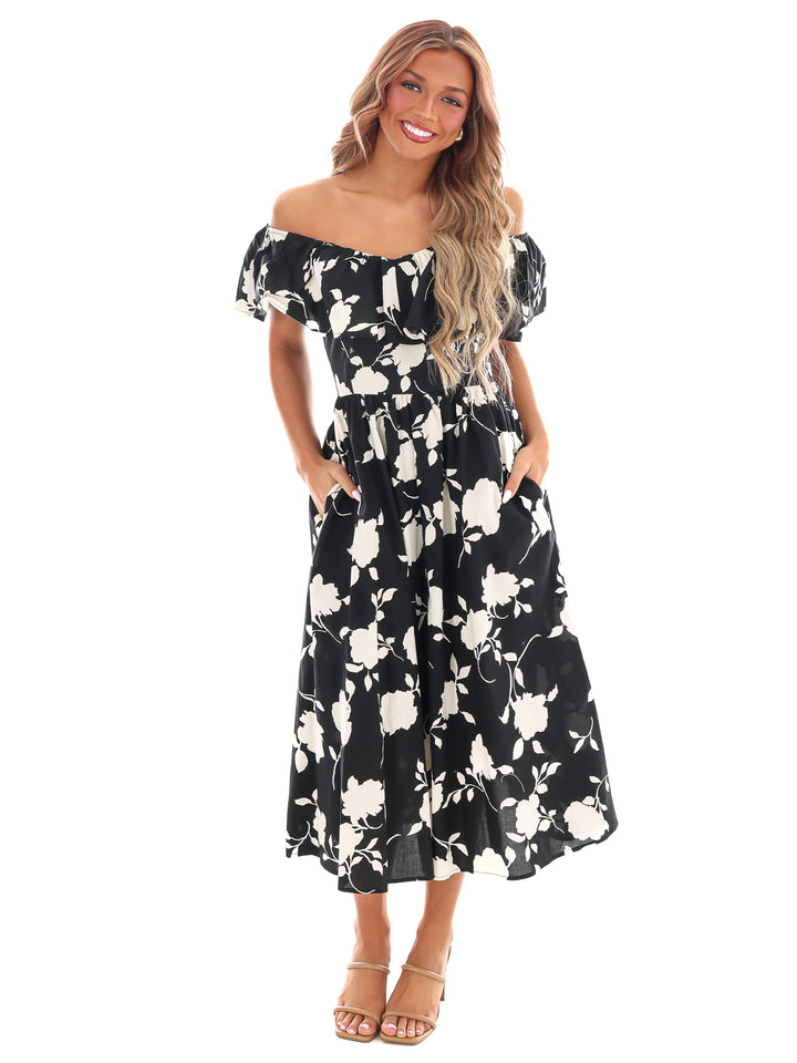 Savor the Moment Floral Midi Dress