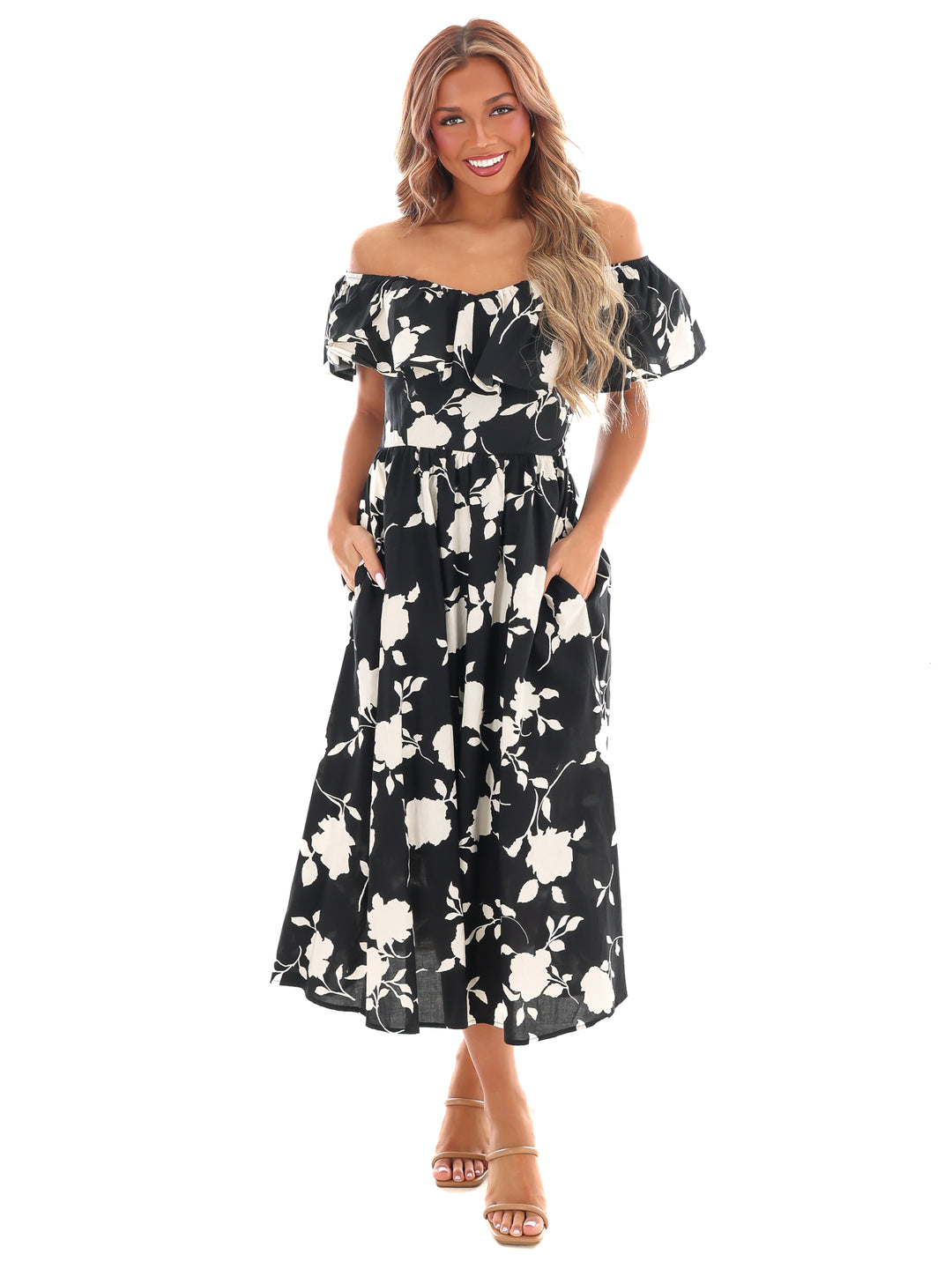 Savor the Moment Floral Midi Dress