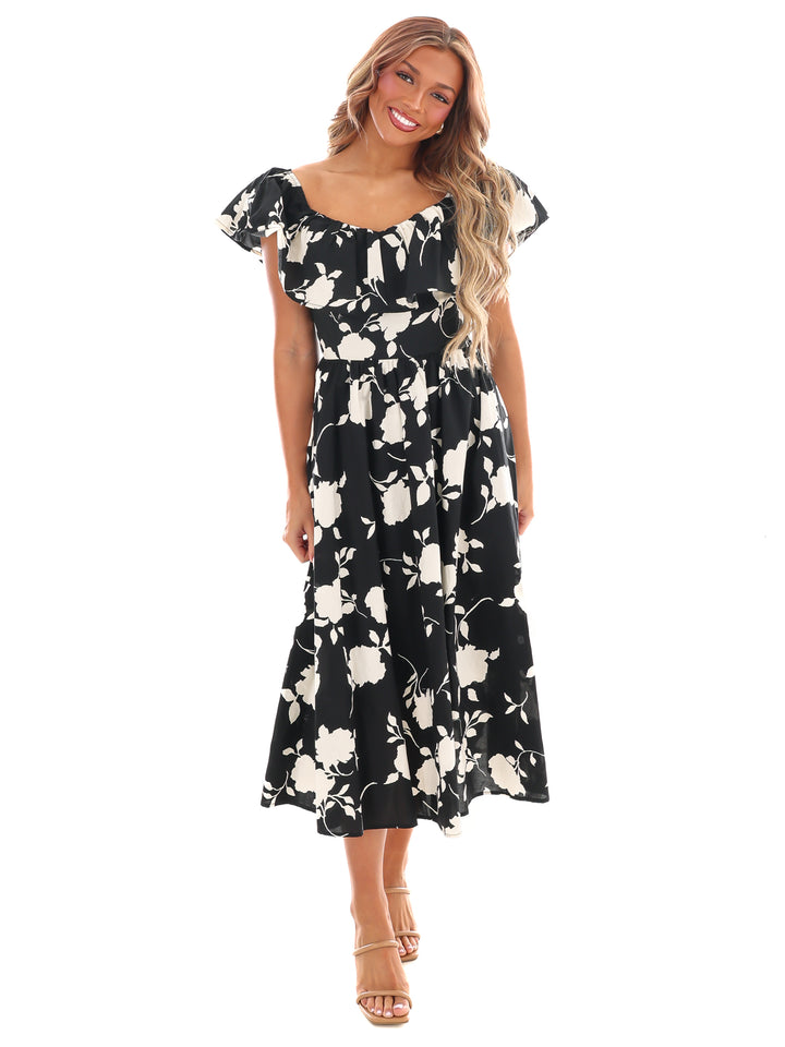 Savor the Moment Floral Midi Dress