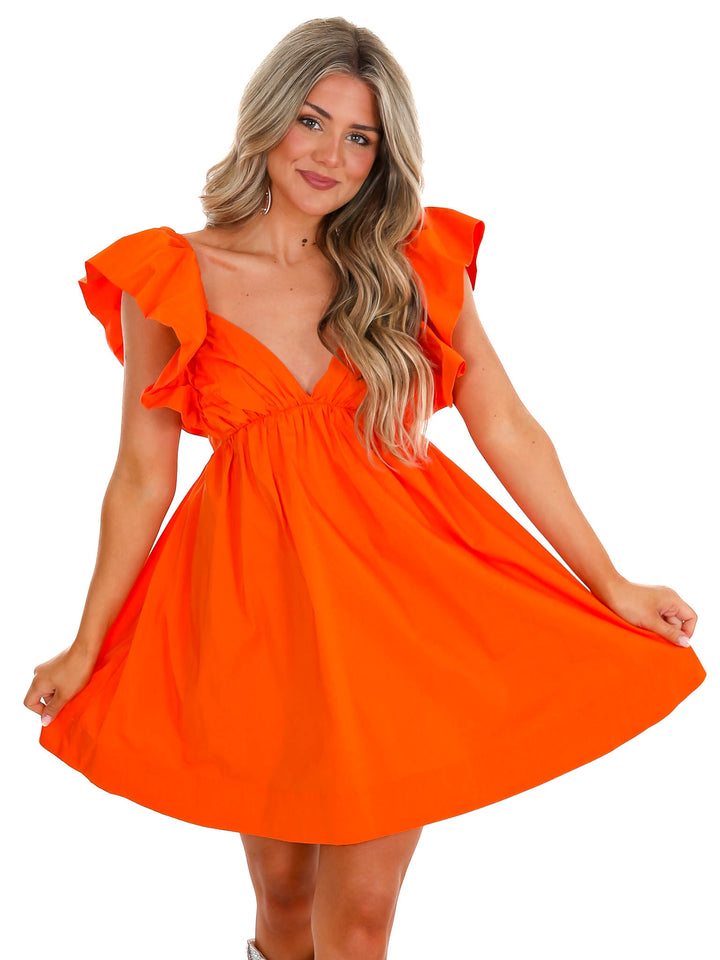 Refuse to Lose Ruffle Dress