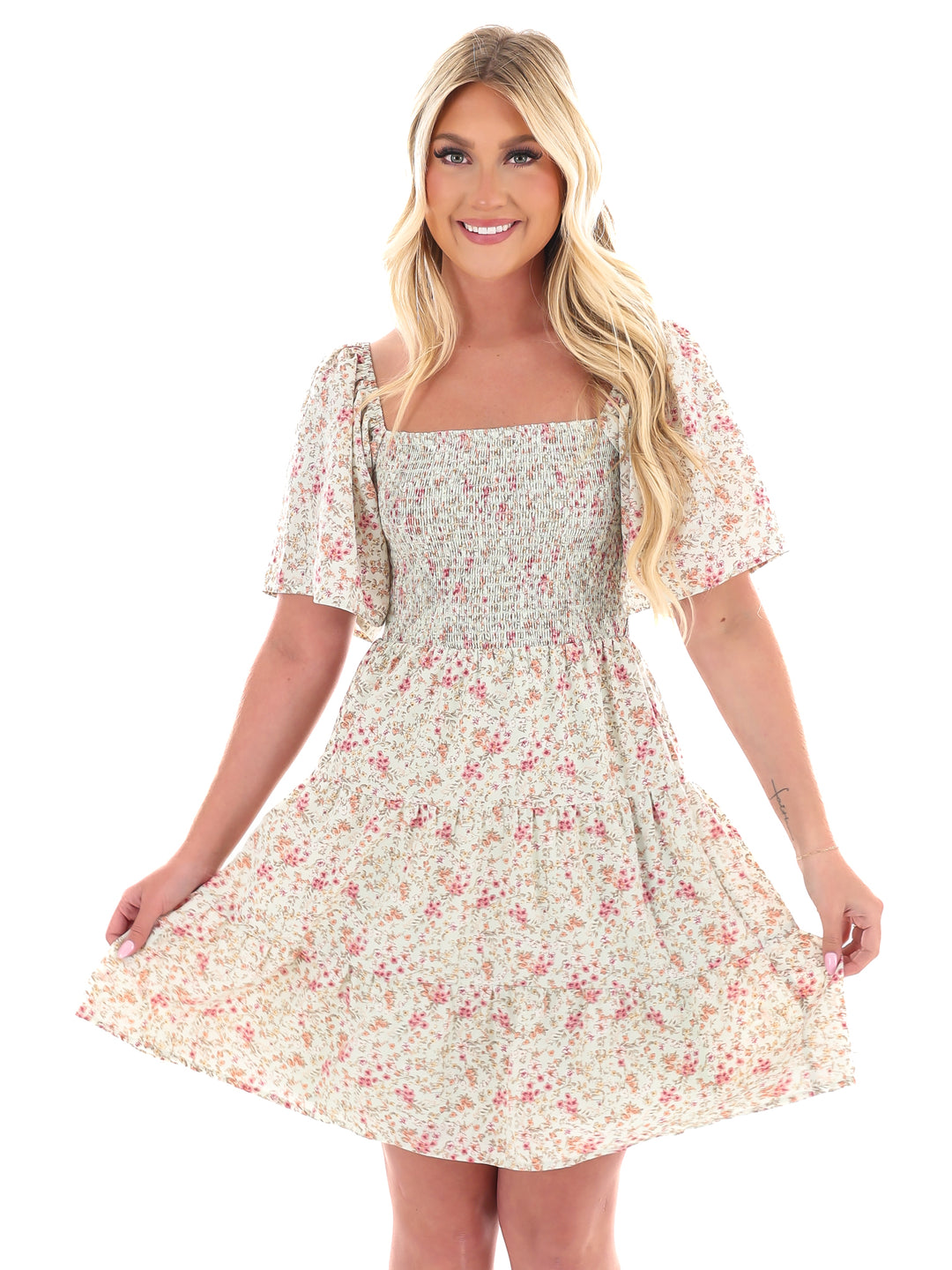 Small Town Floral Mini Dress