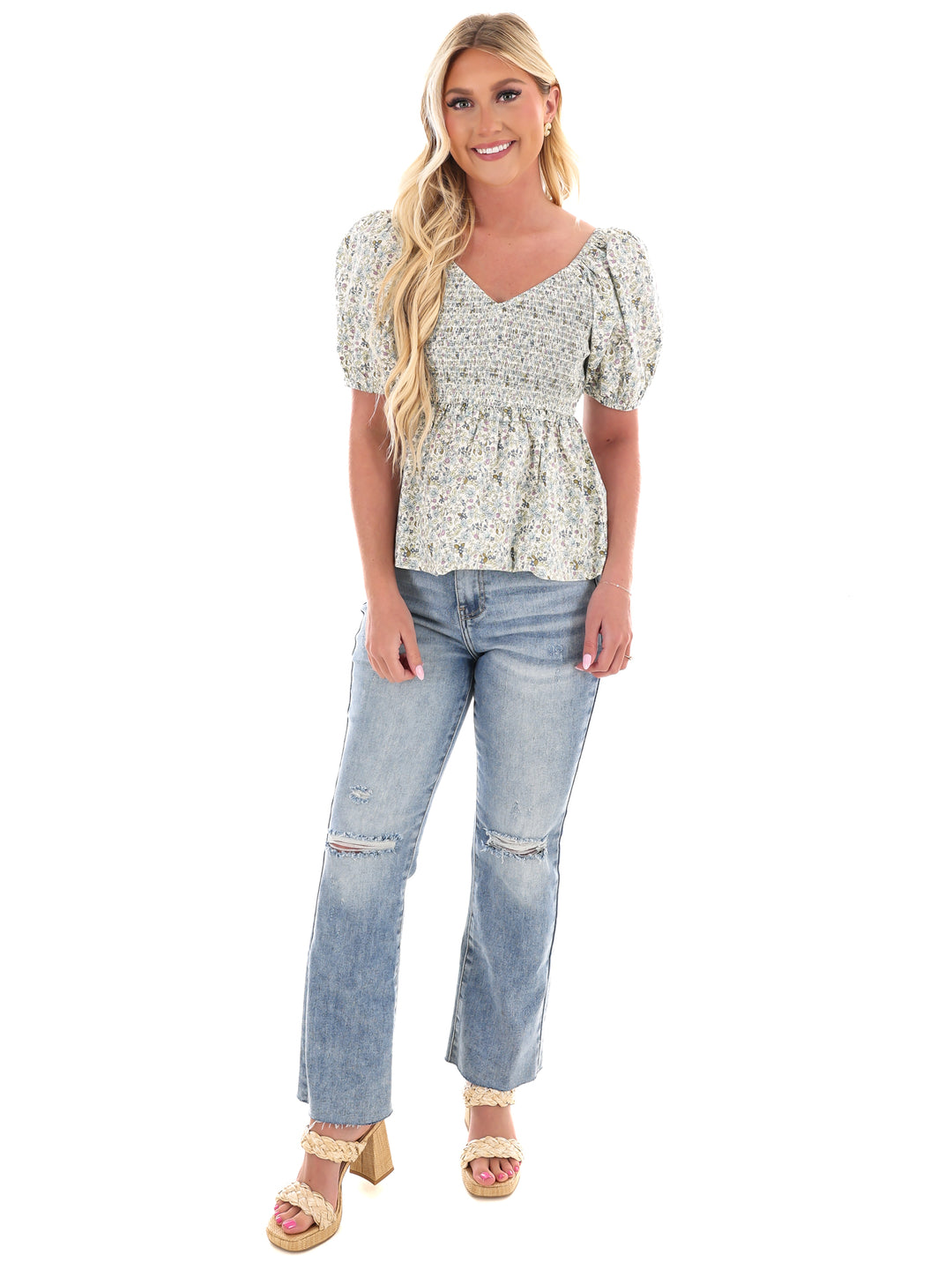 Brunch & Beyond Floral Top