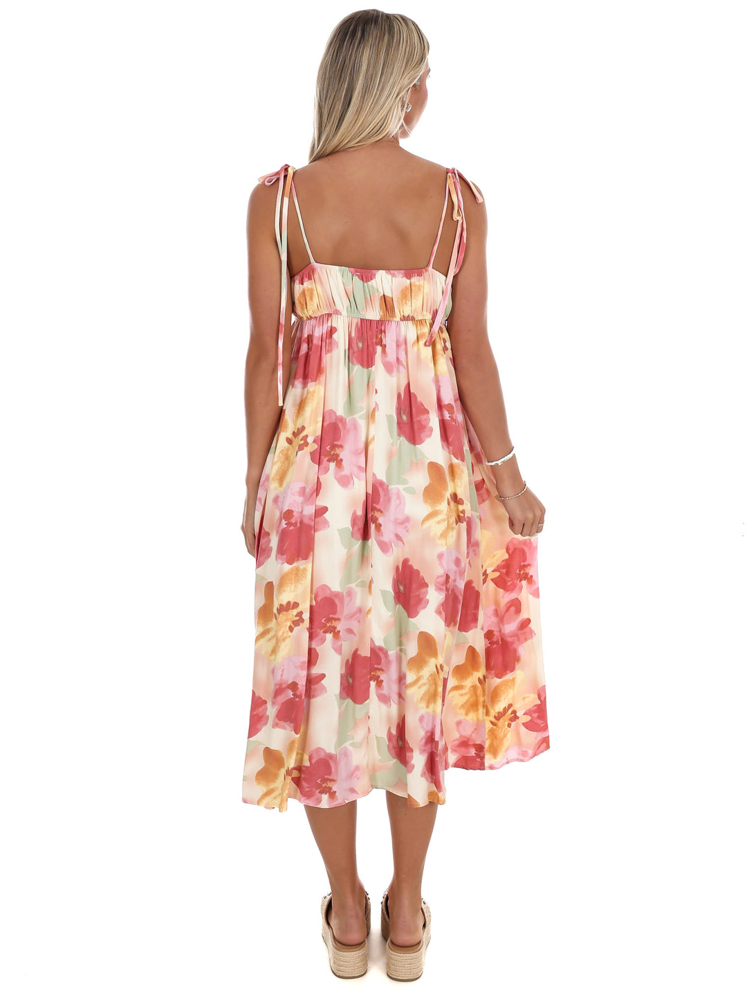 Into the Garden Floral Midi Dress