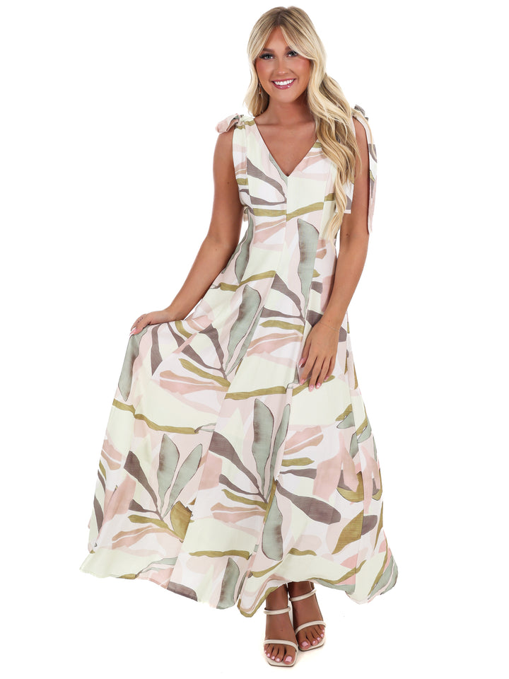 Island Hour Tropical Maxi Dress
