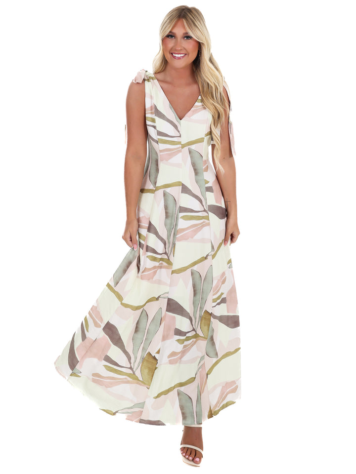 Island Hour Tropical Maxi Dress