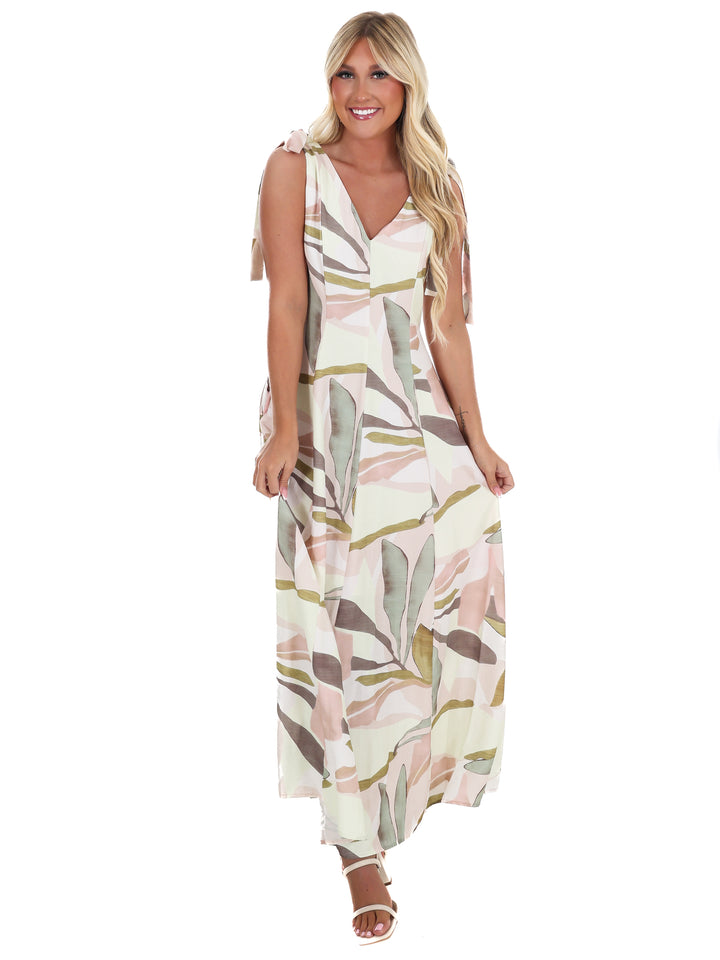 Island Hour Tropical Maxi Dress