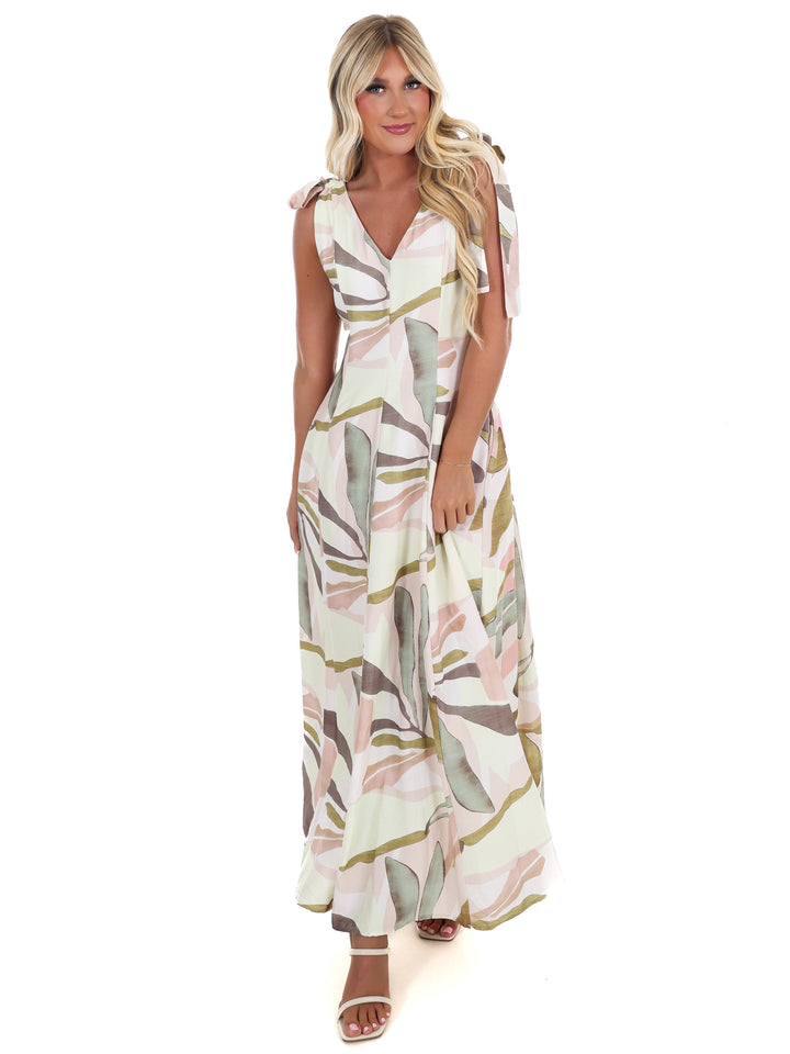 Island Hour Tropical Maxi Dress