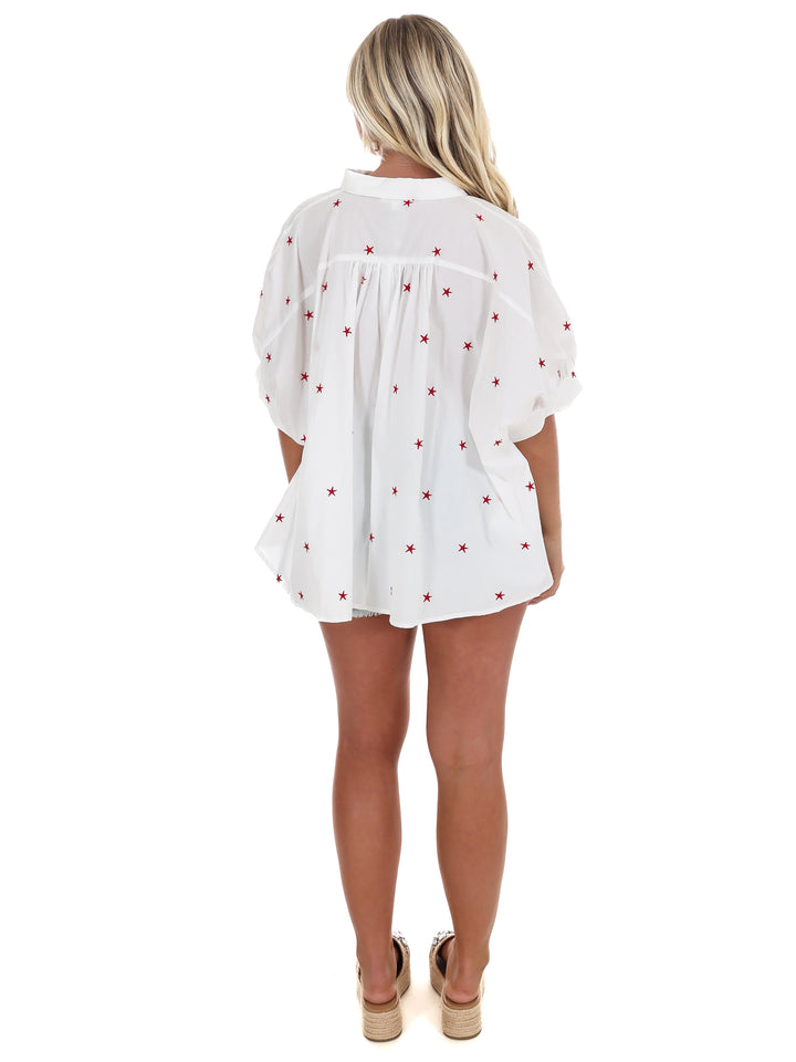 Freedom Threads Oversized Star Top