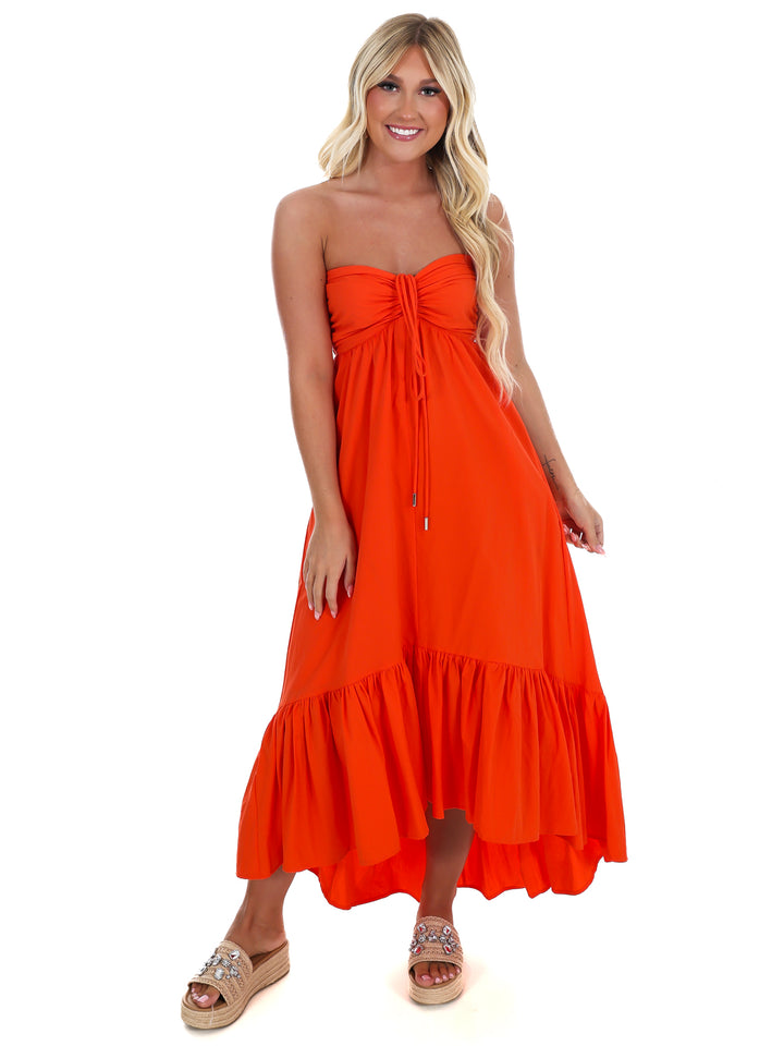Catching Feelings Halter Midi Dress