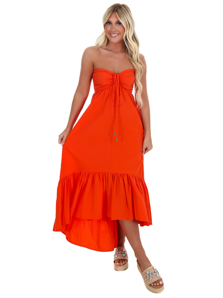 Catching Feelings Halter Midi Dress