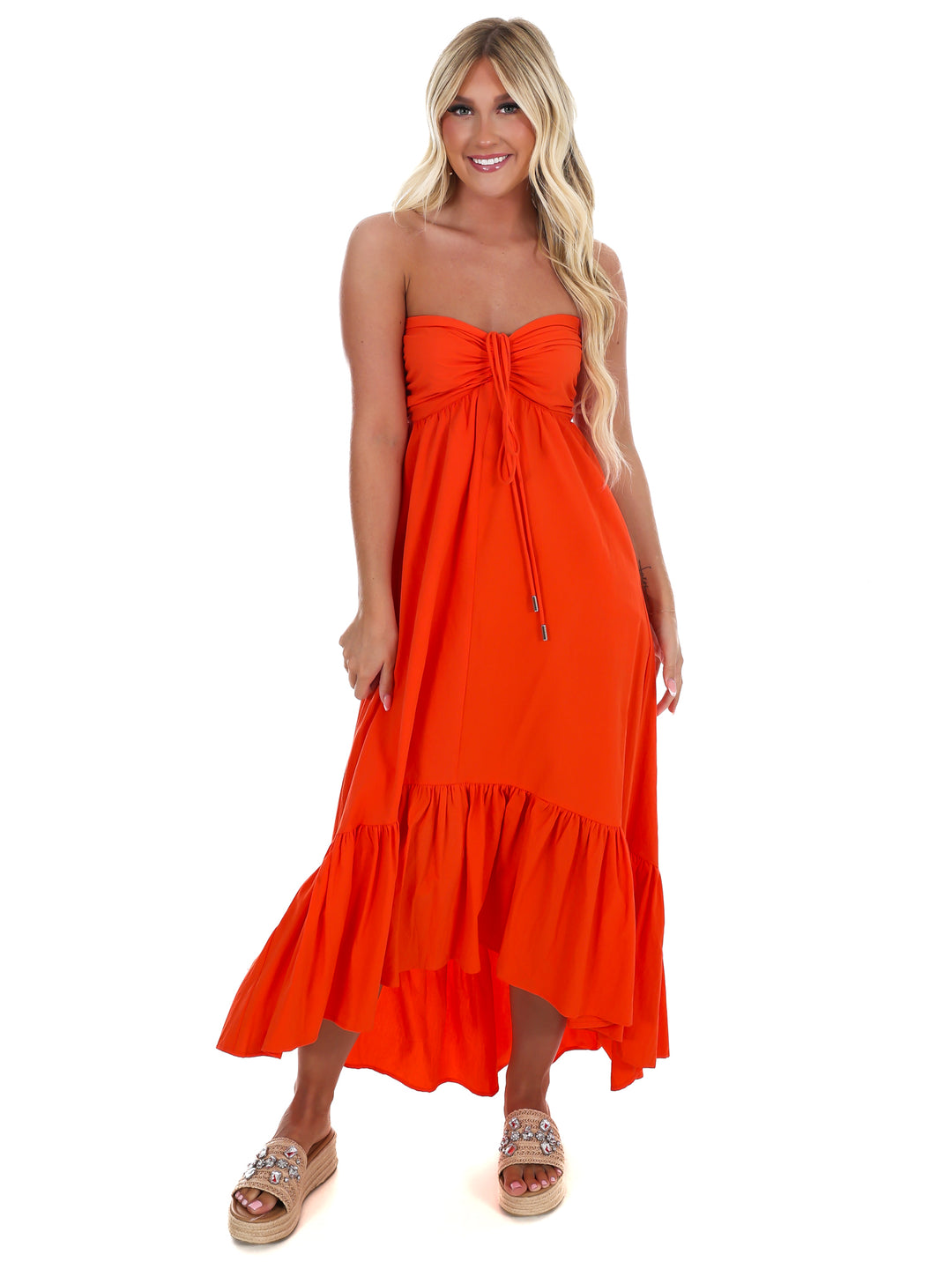 Catching Feelings Halter Midi Dress